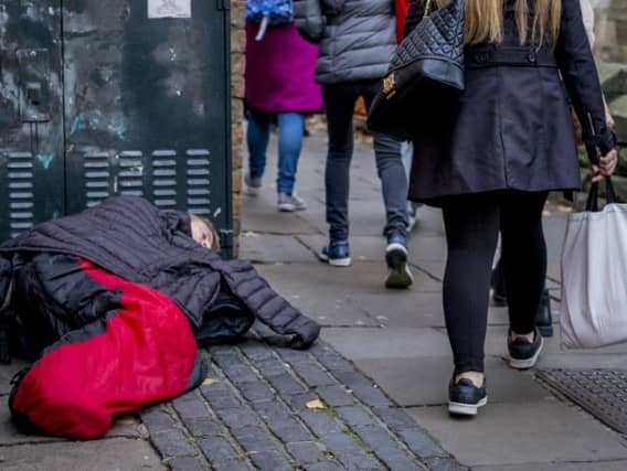 Stock photo of a rough sleeper. Photo: JPI Media
