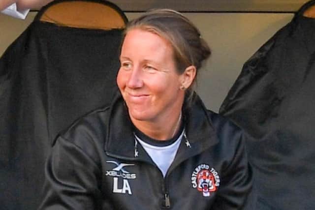Castleford Tigers' women's coach Lindsay Anfield.