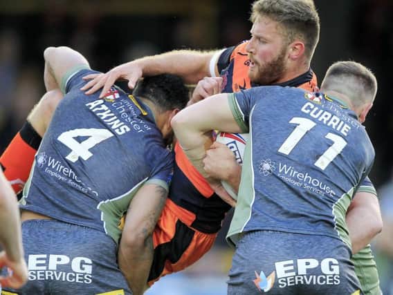Will Maher in action for Castleford Tigers against Warrington Wolves earlier this season. (PIC: Chris Mangnall/SWpix.com)
