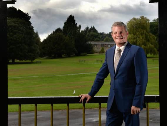 Stuart Andrew, Conservative MP for Pudsey, pictured in Horsforth Hall Park. Photo: Bruce Rollinson