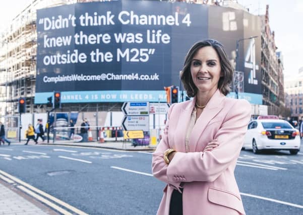 CEO Alex Mahon officially launches Channel 4 in Leeds, home of its new National HQ . Around 250 Channel 4 jobs will be based in the city - with the opening of the new office in West Gate ahead of move to the former Majestic nightclub in 2020.