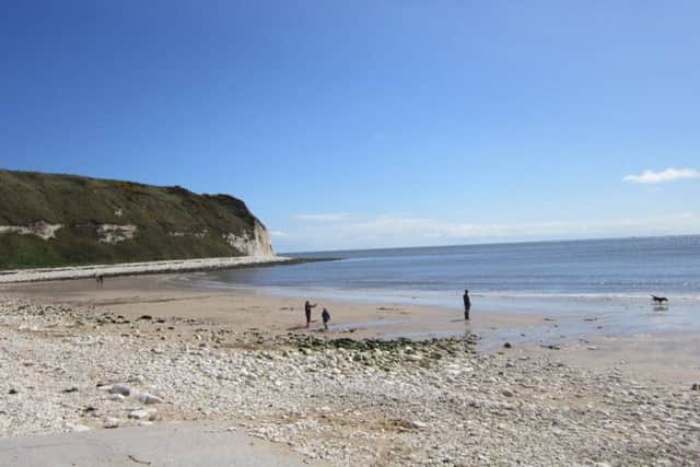 A man's body was found on the beach at Flamborough Head, near Bridlington.