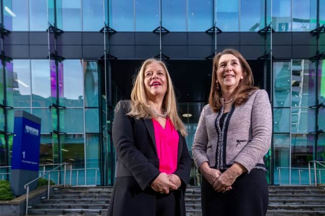 Pictured Melanie Richards CBE, Deputy Chair KPMG UK and Partner Corporate Finance, Debt Advisory and Denise Wilson OBE , Chief Executive of the Hampton-Alexander Review.