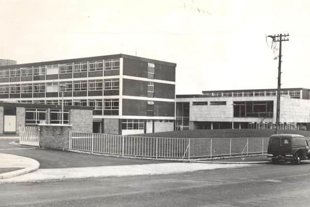 This is Mathew Murray High School in the year it first opened its doors to pupils.