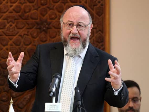 File photo dated 18/03/19 showing Chief Rabbi Ephraim Mirvis who has once again condemned Labour leader Jeremy Corbyn over his perceived lack of action over allegations of anti-Semitism in the Labour Party. PA Photo.