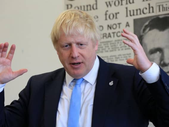 Boris Johnson on a recent visit to The Yorkshire Post. Pic: Chris Etchells