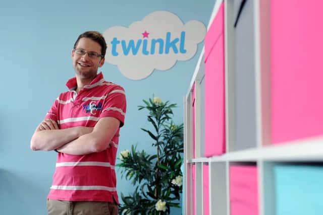 Entrepreneur Jonathan Seaton, co-founder and CEO of Sheffield-based Twinkl, whose website has over 625,000 educational resources, available in 18 languages. PHOTO: Simon Hulme.