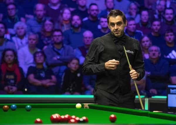 Ronnie O'Sullivan in action at York.