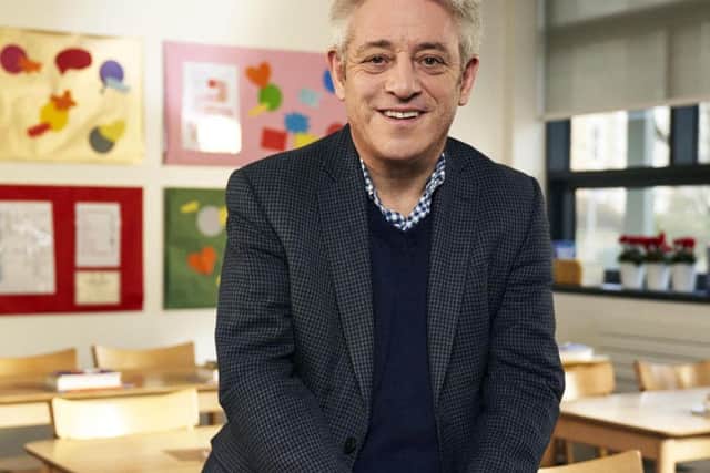 Former House of Commons Speaker John Bercow delivering Channel 4's Alternative Christmas Message. Picture: Mark Johnson/Channel 4.