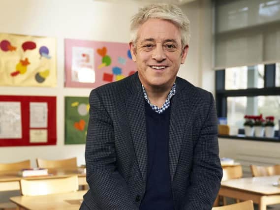 Former House of Commons Speaker John Bercow delivering Channel 4's Alternative Christmas Message. Picture: Mark Johnson/Channel 4.