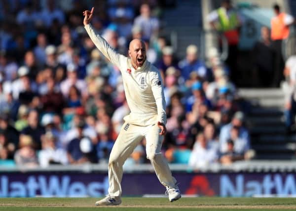 HEADING HOME: England's Jack Leach. Picture: Mike Egerton/PA