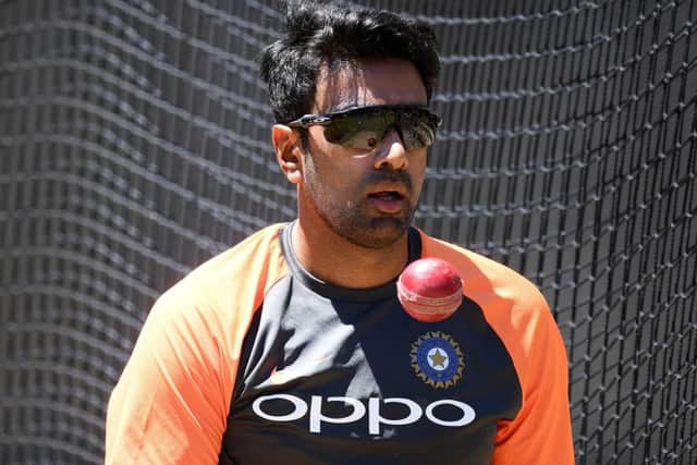 Incoming: Indian spinner Ravi Ashwin, pictured warming up in the nets ahead of the Christmas Test with Australia, is joining Yorkshire for a portion of the 2020 season. (Picture: Quinn Rooney/Getty Images)