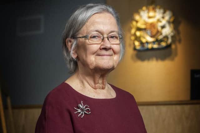 Lady Hale in the mock court room at Bradford University. Picture: Tony Johnson.