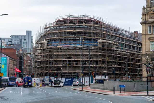 On going construction work at Majestic in Leeds, which will become home to Channel 4.
Picture James Hardisty.