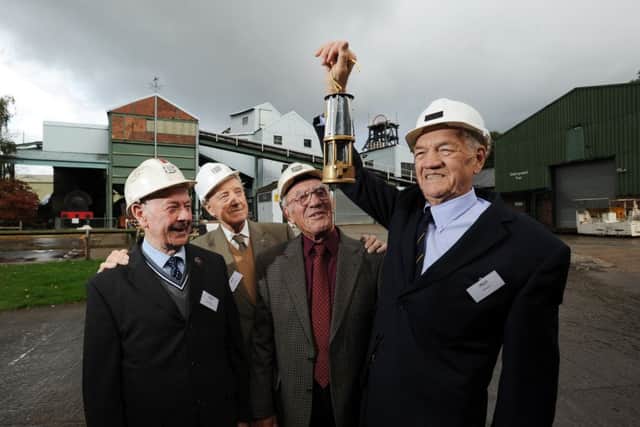 Bevin Boys Ron Womack, Bill Pratt, George Northern and John Etty.