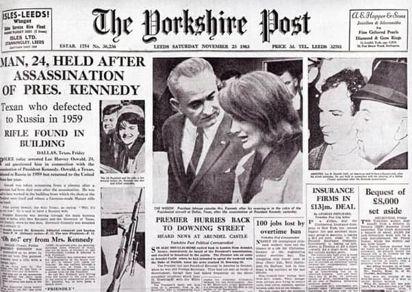 The Yorkshire Post on the morning of November 23, 1963