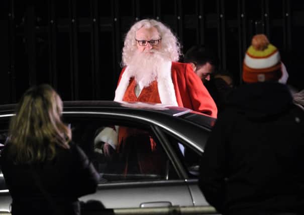 Jim Broadbent plays Santa Claus in the new film 'Get Santa'. Location picture by Bruce Rollinson