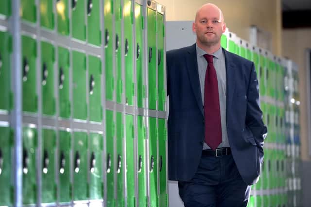 Date:22th October 2013.Jonny Mitchell, head teacher of Thornhill Community Academy, Thornhill, Dewsbury.