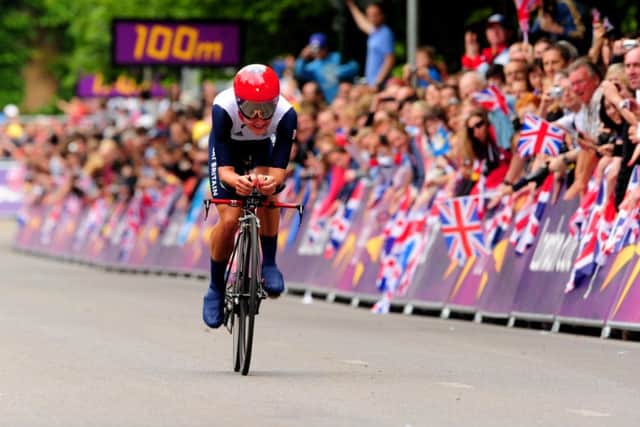 Great Britain's Lizzie Armitstead during the Women's Individual Time Trial on day five of the London Olympic Games at Hampton Court Palace, London. Picture: Adam Davy/PA Wire.