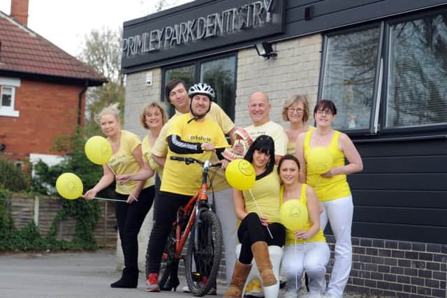 Primley Park Dentistry, Nursery Lane, Leeds, are supporting Wear it Yellow Day on July 3. Picture by James Hardisty