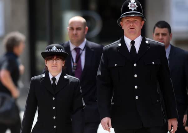 PC Suzanne Hudson and PC Richard Whitley arriving at Leeds Crown Court to give evidence. Picture: Ross Parry Agency
