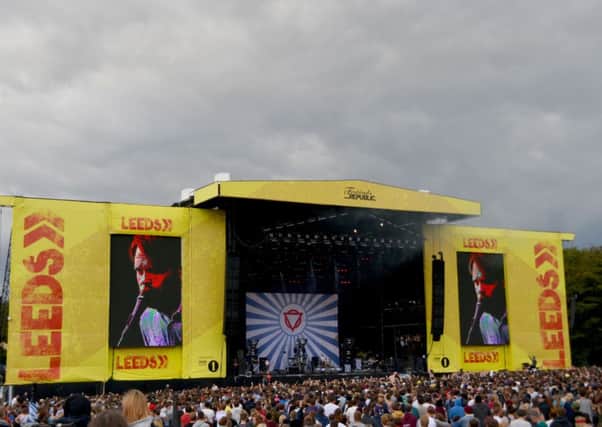The main stage at the 2014 Leeds Festival at Bramham Park. Picture: Lewis Stickley/PA.