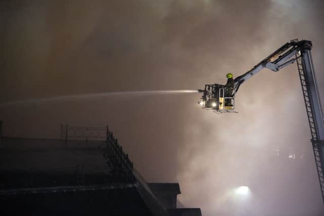 Fire engulfs the Majestic Nightclub Building in Leeds