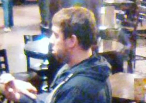 A CCTV image from Wetherspoons