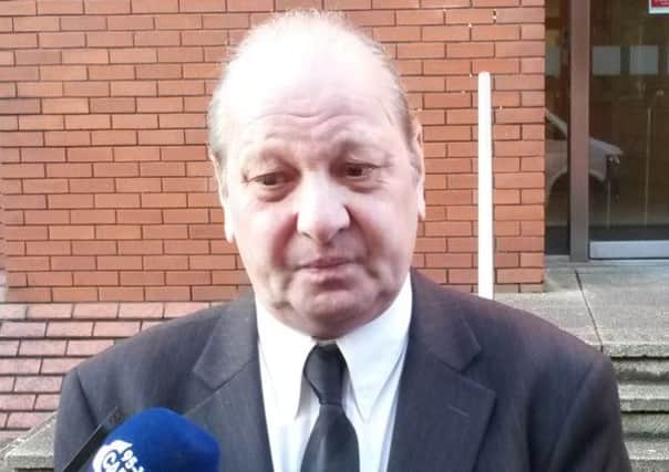 Glenn Simpson, the father of Gemma Simpson, talking outside Leeds Crown Court