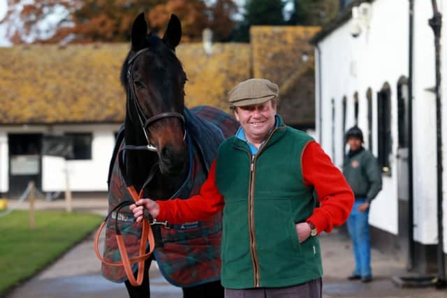 Trainer Nicky Henderson with Sprinter Sacre.