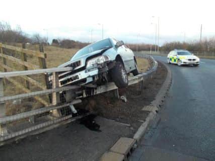 Police picture of the stranded car