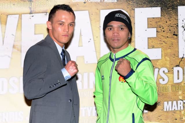 Josh Warrington and Dennis Tubieron.