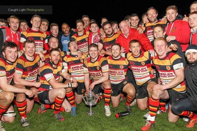 WINNERS: Harrogate shocked favourites Wharfedale.