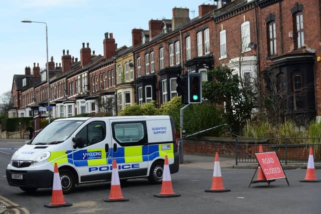 The scene of the attack on Beeston Road