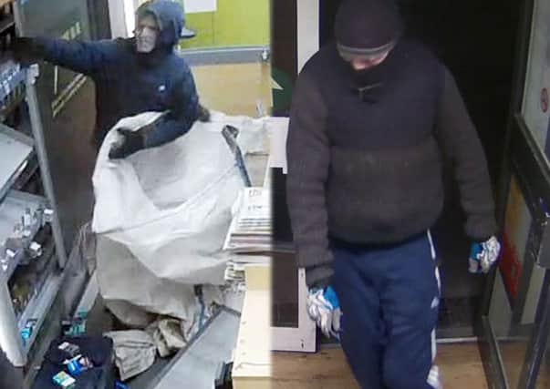 CCTV images of the robbery at Oakwood Lane, Leeds.