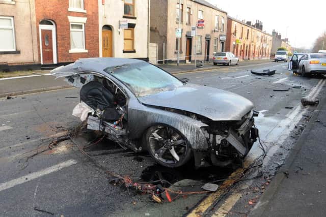 The scene of an accident, as Addil Haroon, 19, was jailed for six years