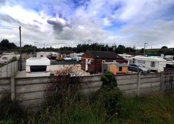 Date: 17th July 2012.
Cottingley Springs Caravan Site the first 'Official' site for Travellers built by Leeds City Council in 1969.