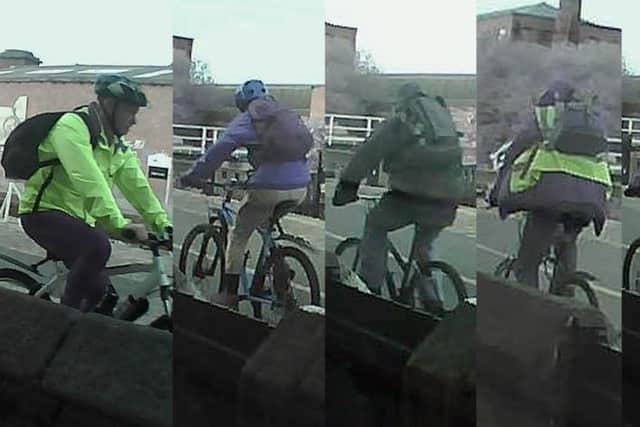 Police want to trace these cyclists as potential witnesses