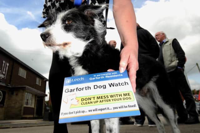 Sally the dog helped launch the Garforth Dog Watch scheme at the Podger pub.
Picture: Simon Hulme