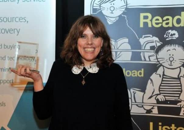 Author Jane Elson at the Leeds Book Awards.