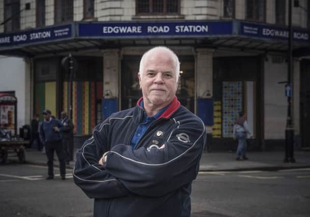Tube driver Jeff Porter  at Edgware Road station where he was driving a train on the day of the 7/7 London bombings