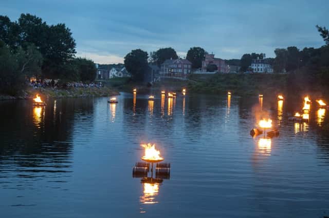 Putnam is one of the most picturesque towns in Connecticut and during the summer the river is lit up by fire.