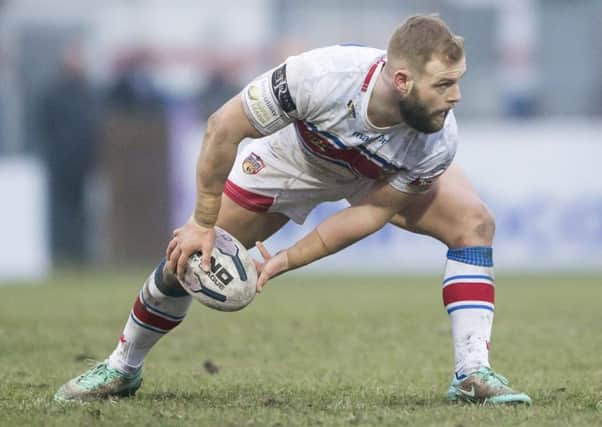 Picture by Allan McKenzie/YWNG - 15/02/2015 - Rugby League - First Utility Super League - Wakefield Trinity Wildcats v Hull Kingston Rovers - Rapid Solicitors Stadium, Wakefield, England - Wakefield's Paul McShane.