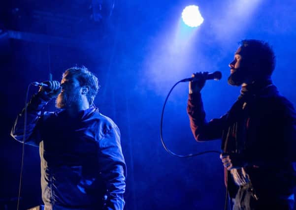 Saturday night headliner John Grant was joined onstage by Connor O'Brien. Picture: Hannah Blackmore/Jimmy Irwin.