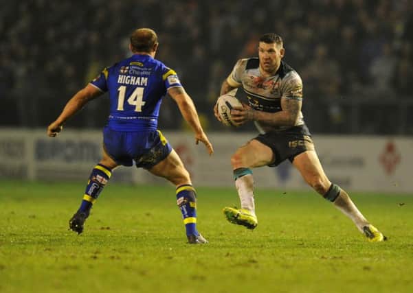 Warrington Wolves v Leeds Rhinos last time out in Super League.