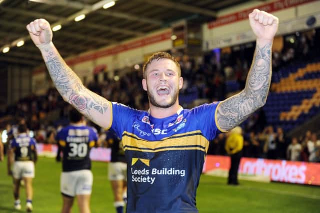 Zak Hardaker celebrates almost as well as the fan who won £12,000