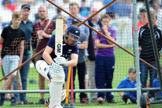 Yorkshire's Andrew Gale practices in thne nets on the day he announced he was standing down as one day captain. Picture: Jonathan Gawthorpe
