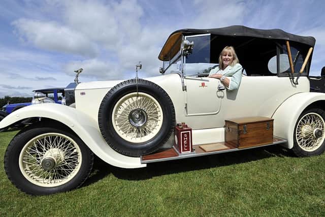 Liz Brown from Norton, Doncaster, with her 1928 Rolls-Royce 20HP Tourer.