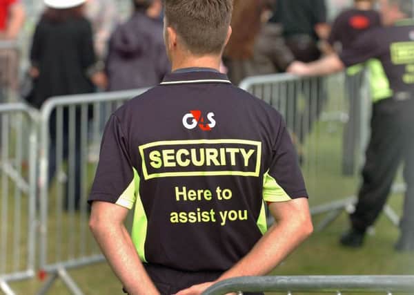 A G4S security employee.