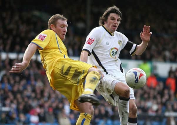 2007: Leeds United's Jonathan Douglas and Sheffield Wednesday's Steve Watson battle for the ball.